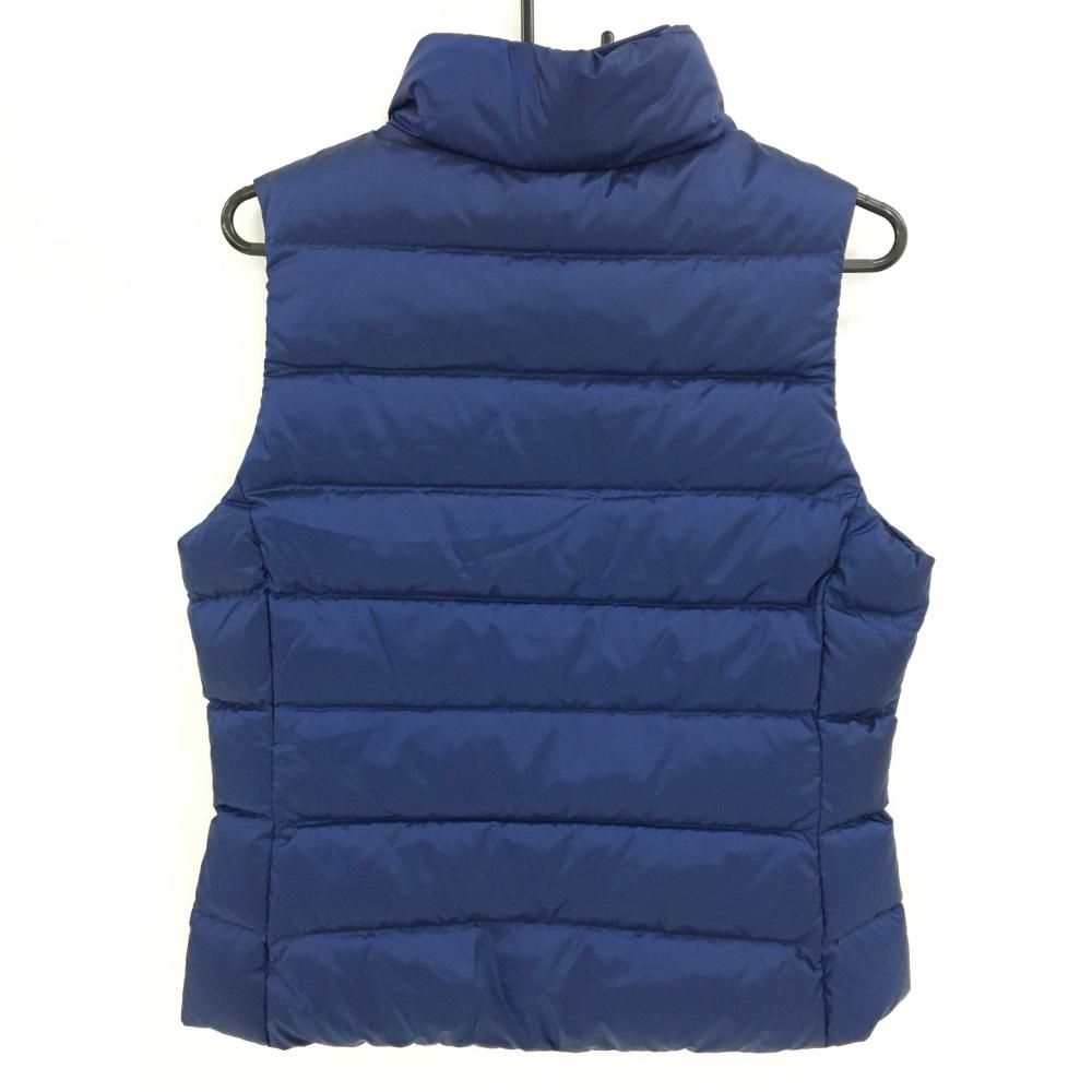 ラルフローレンゴルフ ダウンベスト ネイビー系×ピンク ダブルジップ 胸ロゴ レディース S ゴルフウェア Ralph Lauren