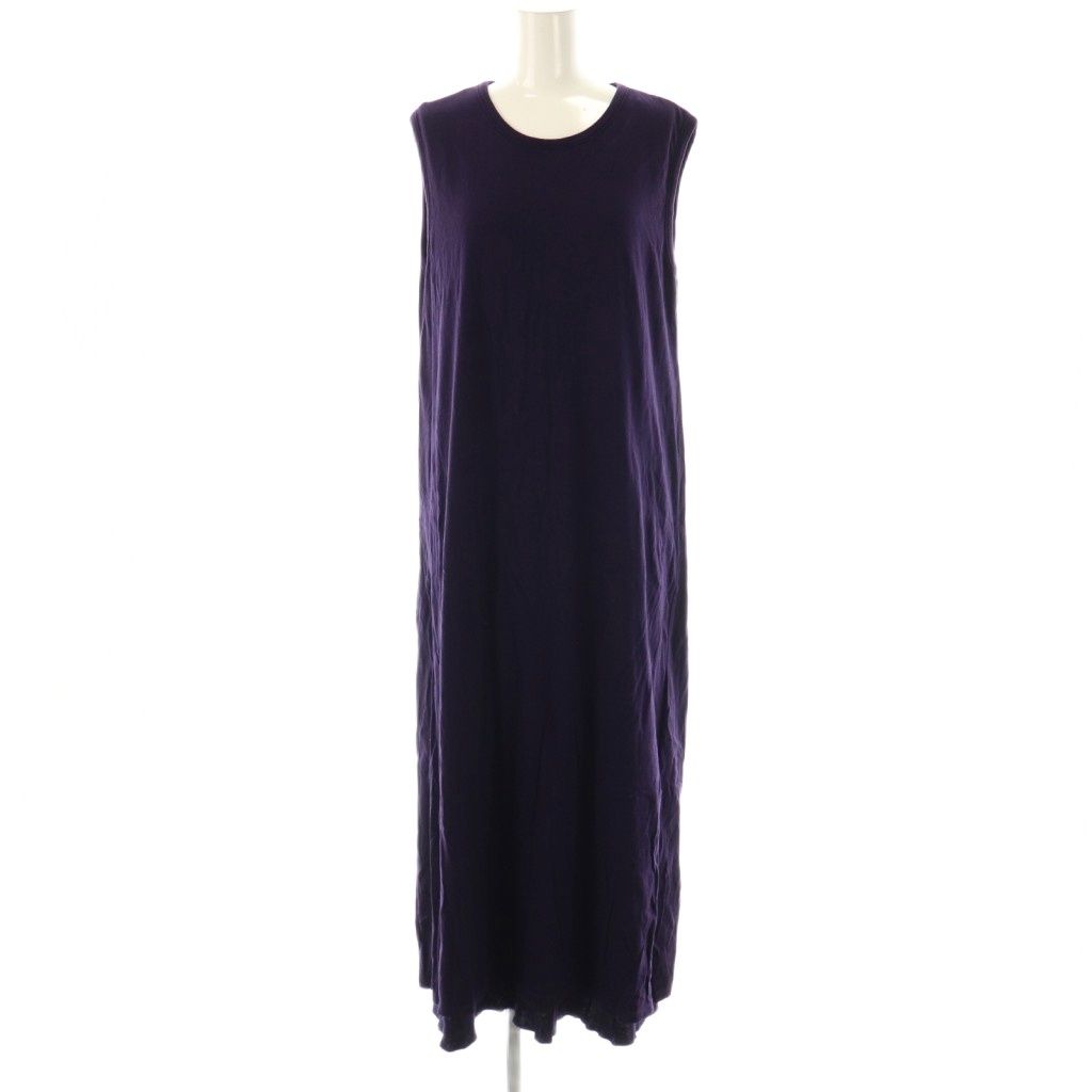 メヤメ MEYAME コットンノースリーブワンピース F ダークパープル ES OS