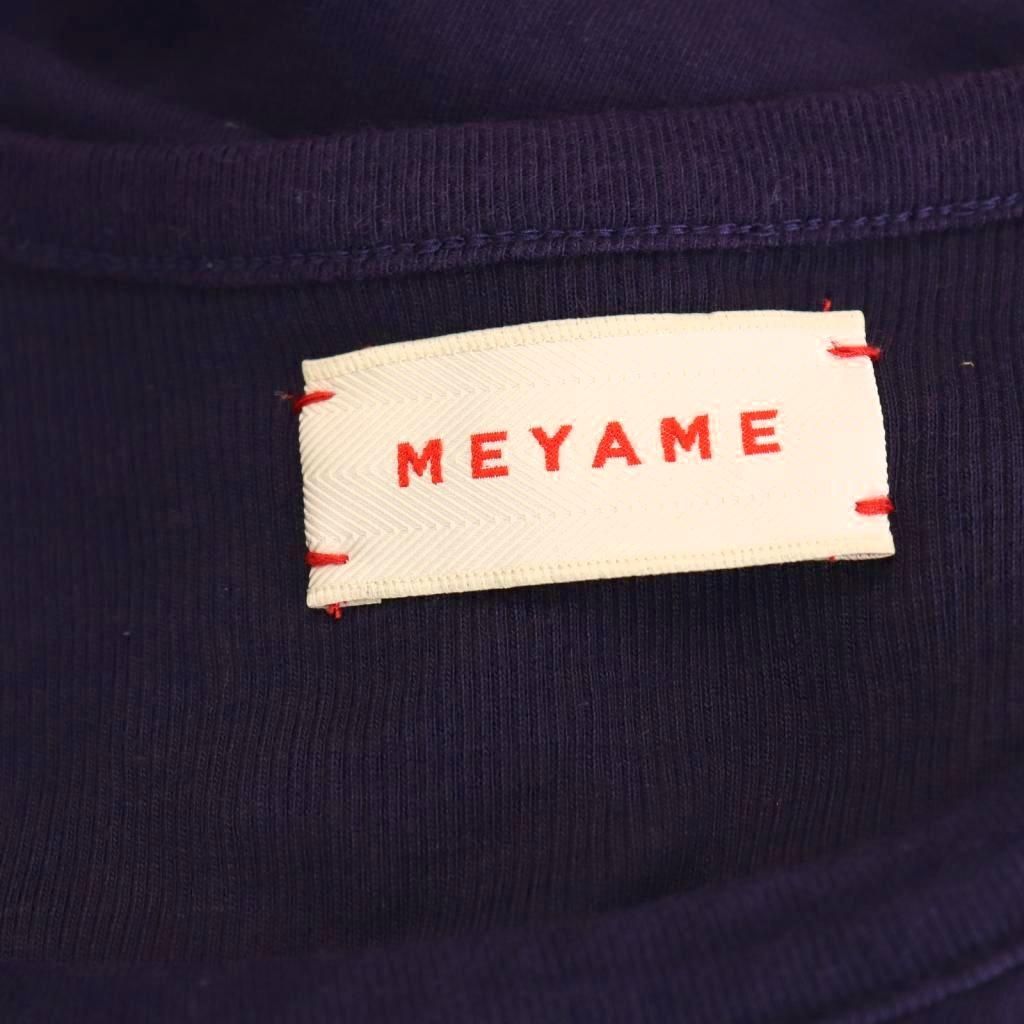  メヤメ MEYAME コットンノースリーブワンピース F ダークパープル ES OS 長袖 七分袖 その他