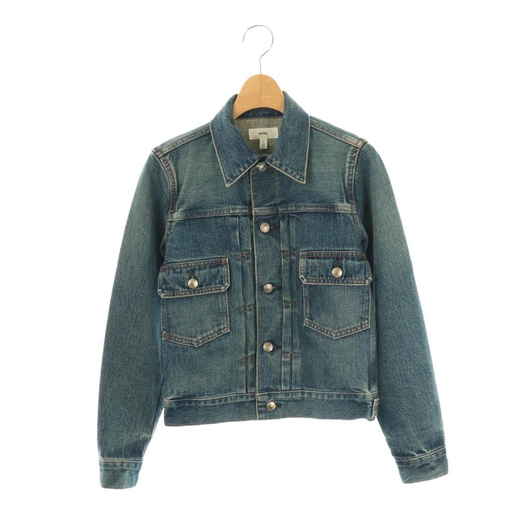 ハイク HYKE デニムジャケット TYPE2 ジージャン Gジャン 1 ブルー DF OS