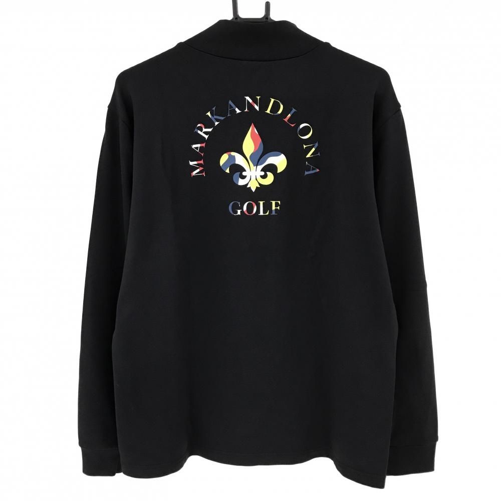 391 MARK&LONA モックネック 半袖 ハーフジップ ドクロ ゴルフ