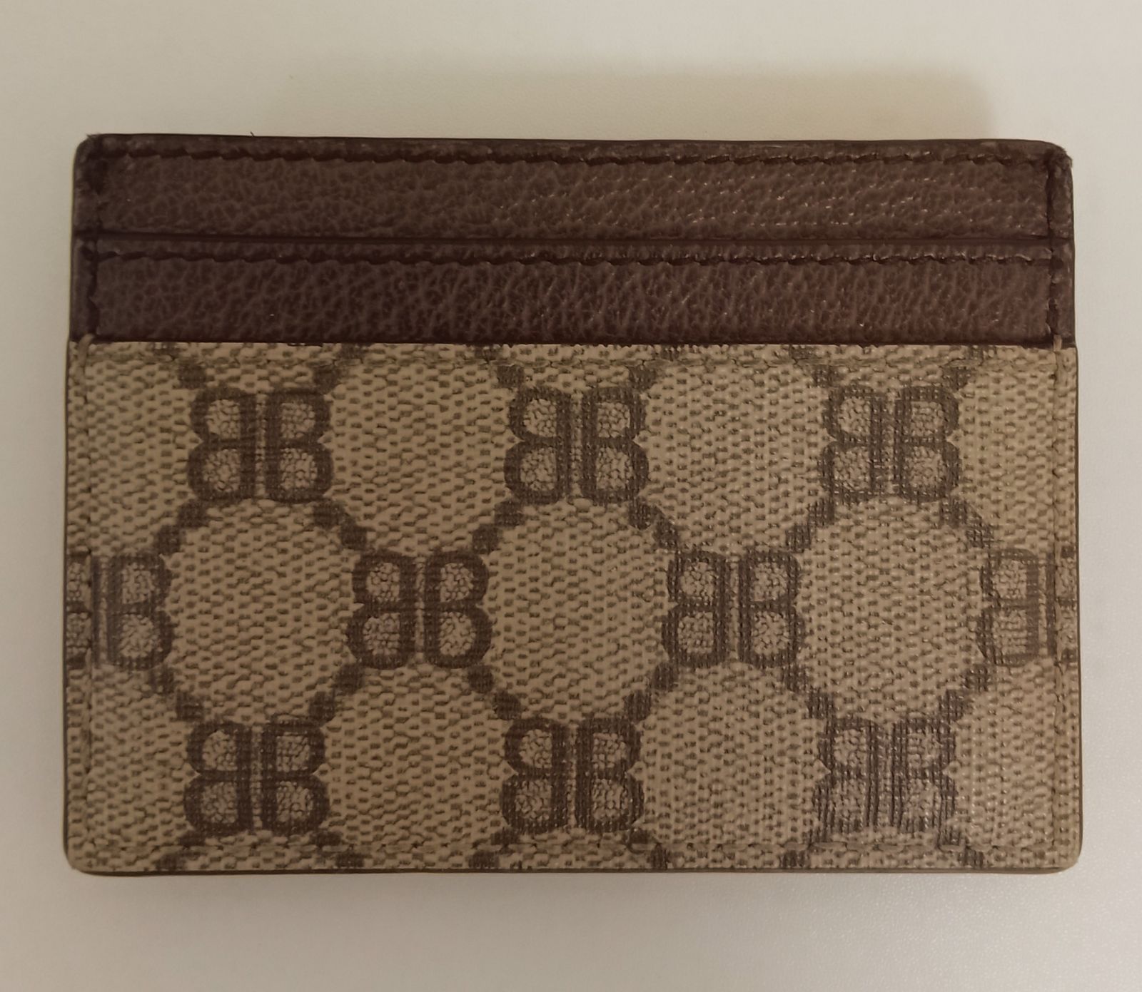 ANG 08 グッチ バレンシアガコラボ ハッカー カードケース 箱＆保存袋付き ゴールド金具