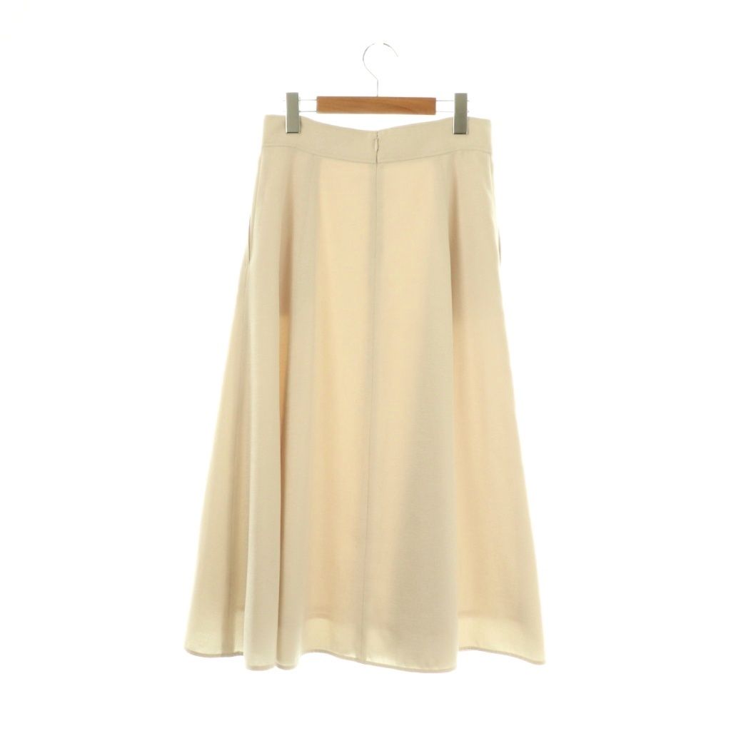 アナイ ANAYI 24AW リネン調オックスフ スカート ロング 38 ベージュ HK OS