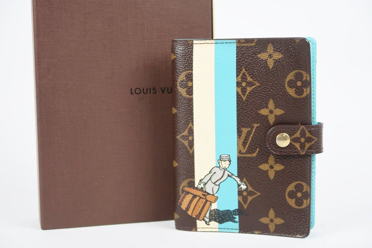 LOUIS VUITTON ヴィトン モノグラム アジェンダPM ポーター ベルボーイ 手帳カバー SZ80
