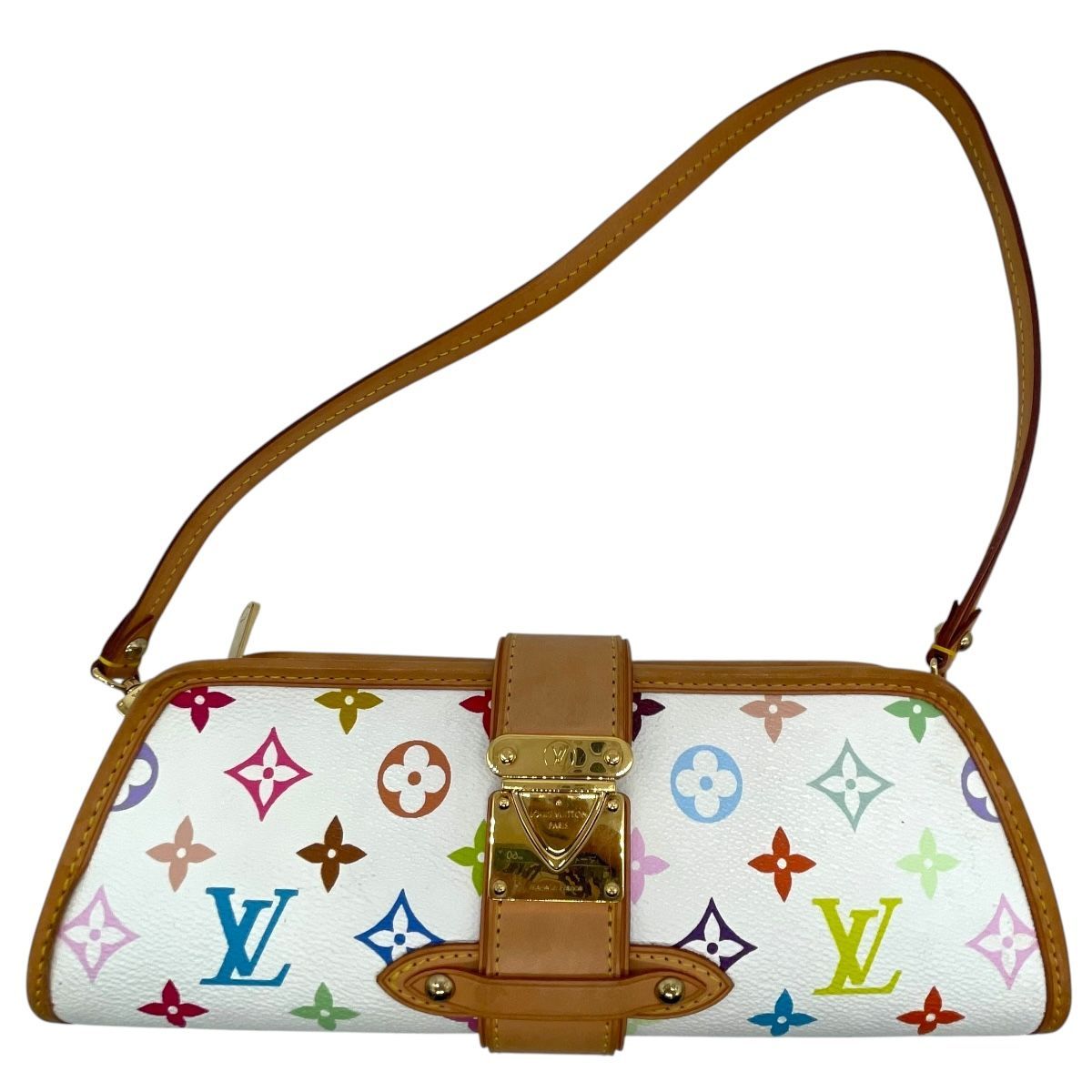 LOUIS VUITTON ルイ ヴィトン シャーリー ハンドバッグ モノグラム マルチ ブロン M 40049 RK