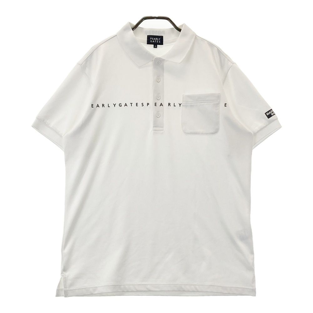 サイズ 6 PEARLY GATES パーリーゲイツ モデル 半袖ポロシャツ ホワイト系 240101487416 ゴルフウェア メンズ ストスト