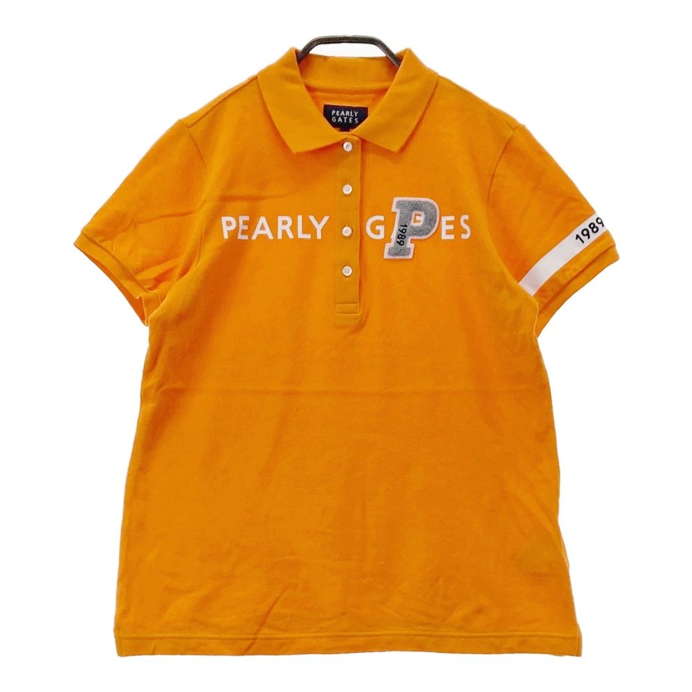サイズ 1 PEARLY GATES パーリーゲイツ モデル 半袖ポロシャツ オレンジ系 240101492352 ゴルフウェア レディース ストスト