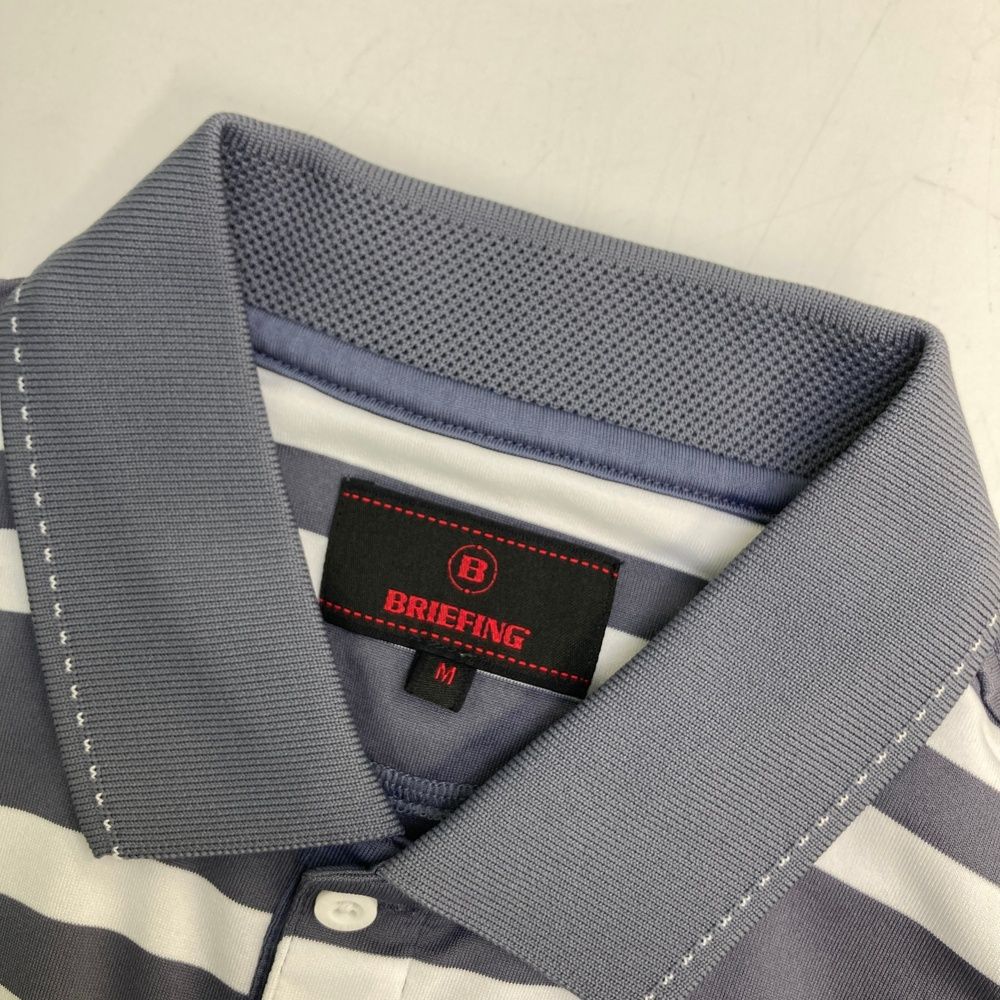 サイズ：M BRIEFING GOLF ブリーフィング 2023年モデル 半袖ポロシャツ