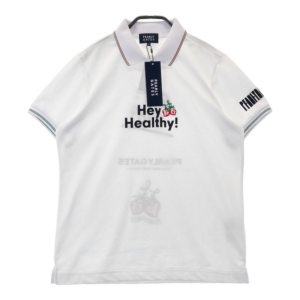 サイズ 2 PEARLY GATES パーリーゲイツ モデル 半袖ポロシャツ ホワイト系 240101507762 ゴルフウェア レディース ストスト