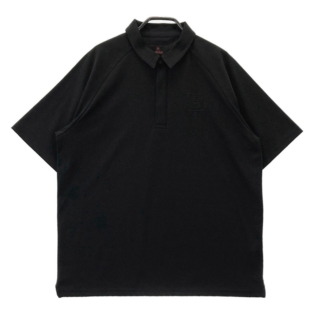 サイズ M GOLF ブリーフィング モデル 半袖ポロシャツ ブラック系 ゴルフウェア メンズ ストスト