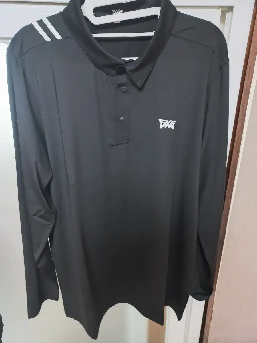 PXG ゴルフ メンズ ブラック 長袖 ポロTシャツ 105