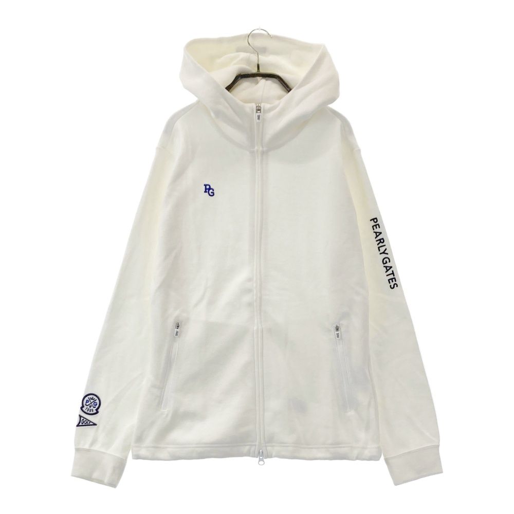 サイズ 2 PEARLY GATES パーリーゲイツ ジップパーカー ホワイト系 240101555288 ゴルフウェア レディース ストスト