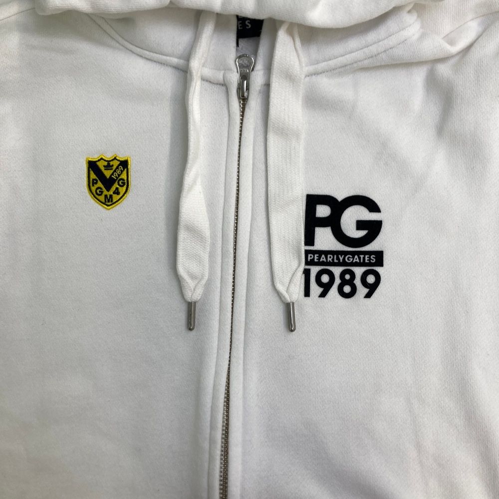 スウェットジップパーカー ホワイト系