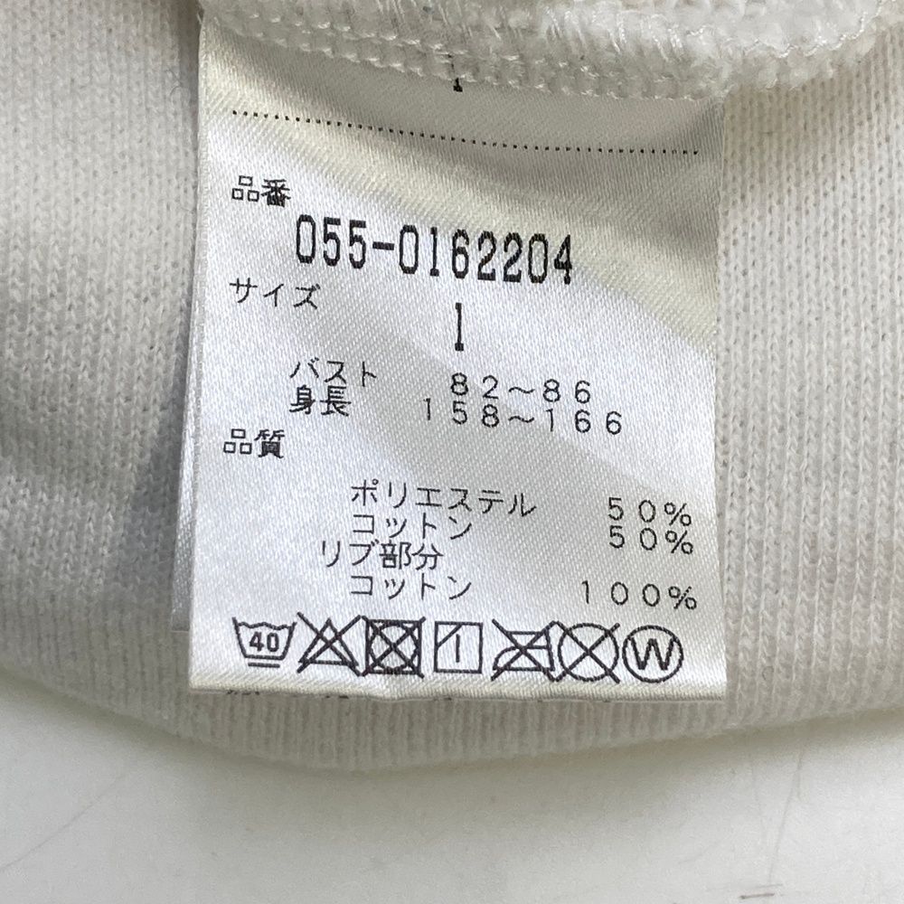  サイズ 1 PEARLY GATES パーリーゲイツ スウェットジップパーカー ホワイト系 ゴルフウェア レディース ストスト セーター トレーナー レディースウェア