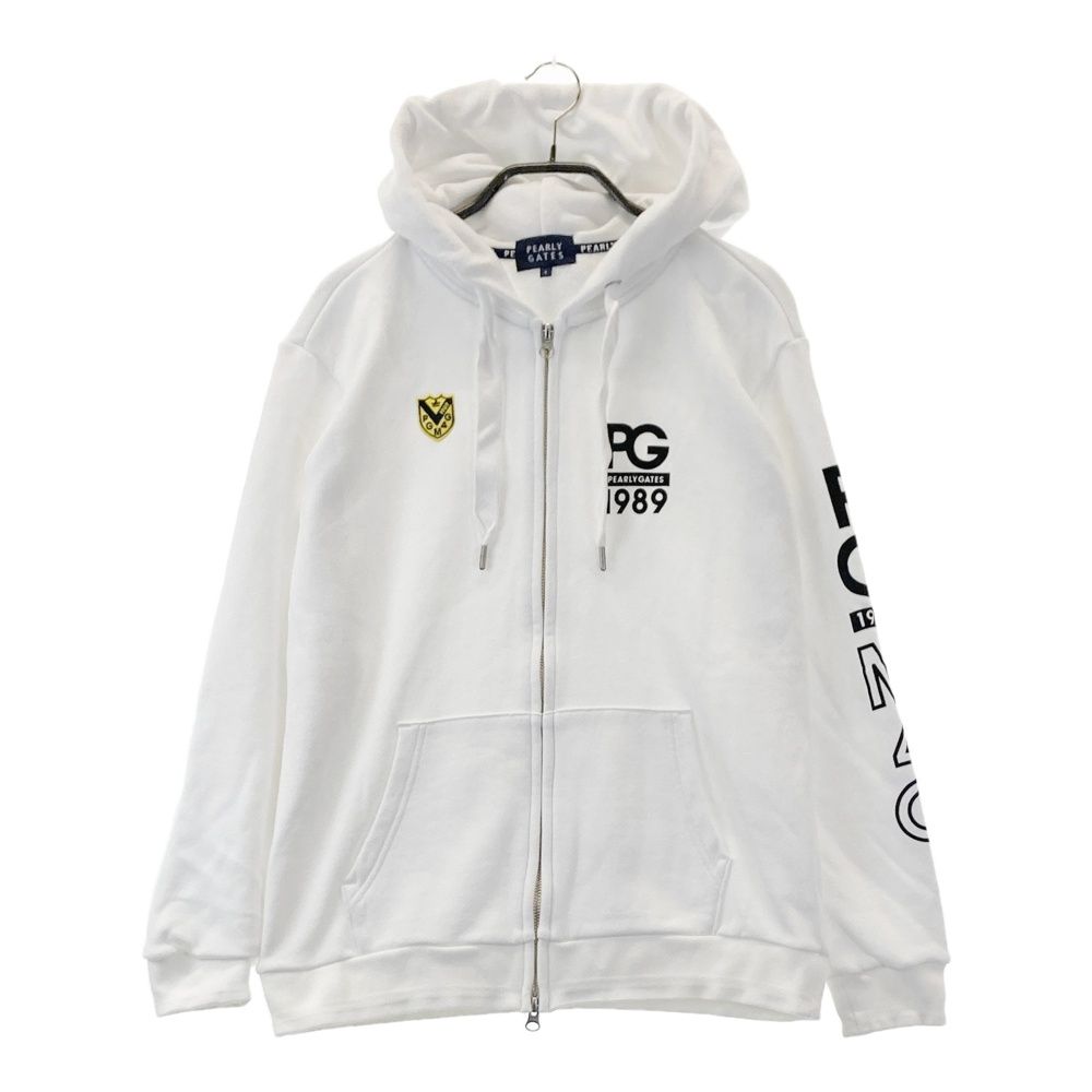 サイズ 1 PEARLY GATES パーリーゲイツ スウェットジップパーカー ホワイト系 240101555291 ゴルフウェア レディース ストスト