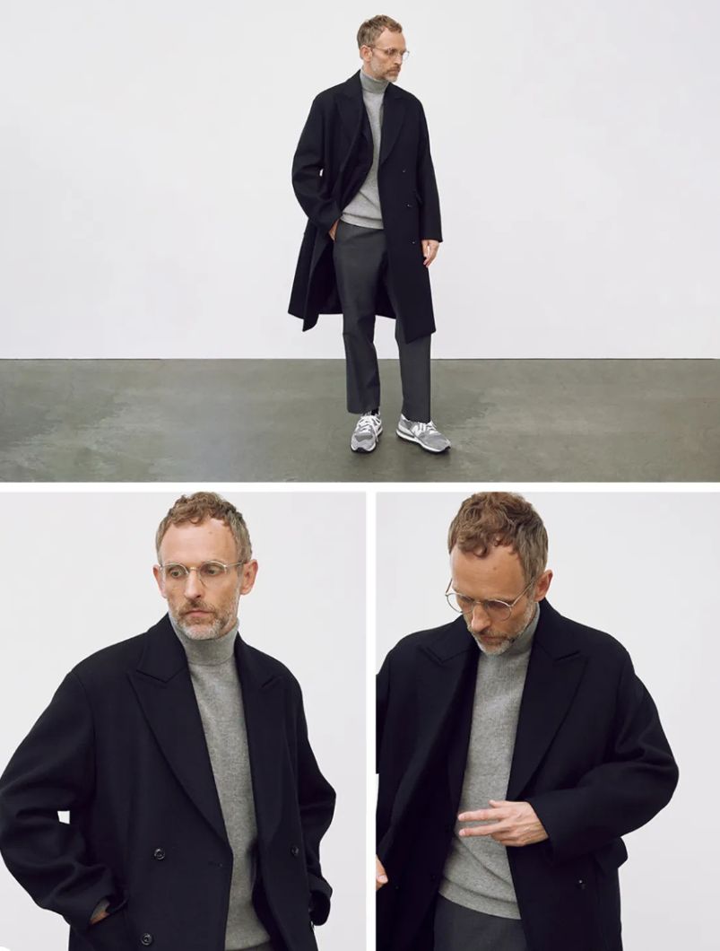 ポッタリー 23AW ネイビー ダブル コート 2