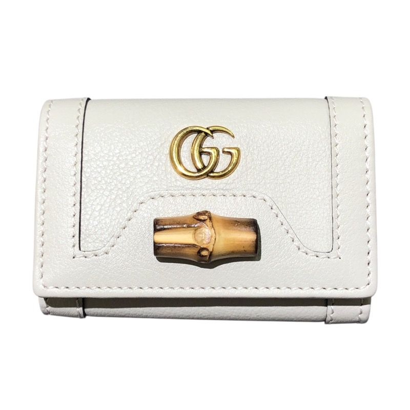 グッチ GUCCI バンブー6連キーケース 658636 アイボリー レザー レディース キーケース