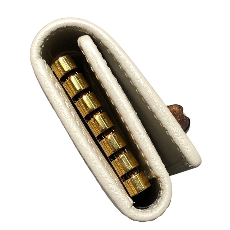  グッチ GUCCI バンブー6連キーケース 658636 アイボリー レザー レディース キーケース その他 小物