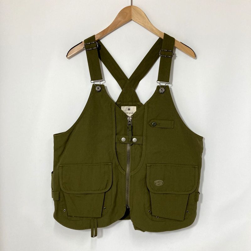 Snow Peak スノーピーク タキビベスト TAKIBIVest JK-23AU104 焚き火 アウトドア キャンプ メンズ Mサイズ カーキ アウター A15218