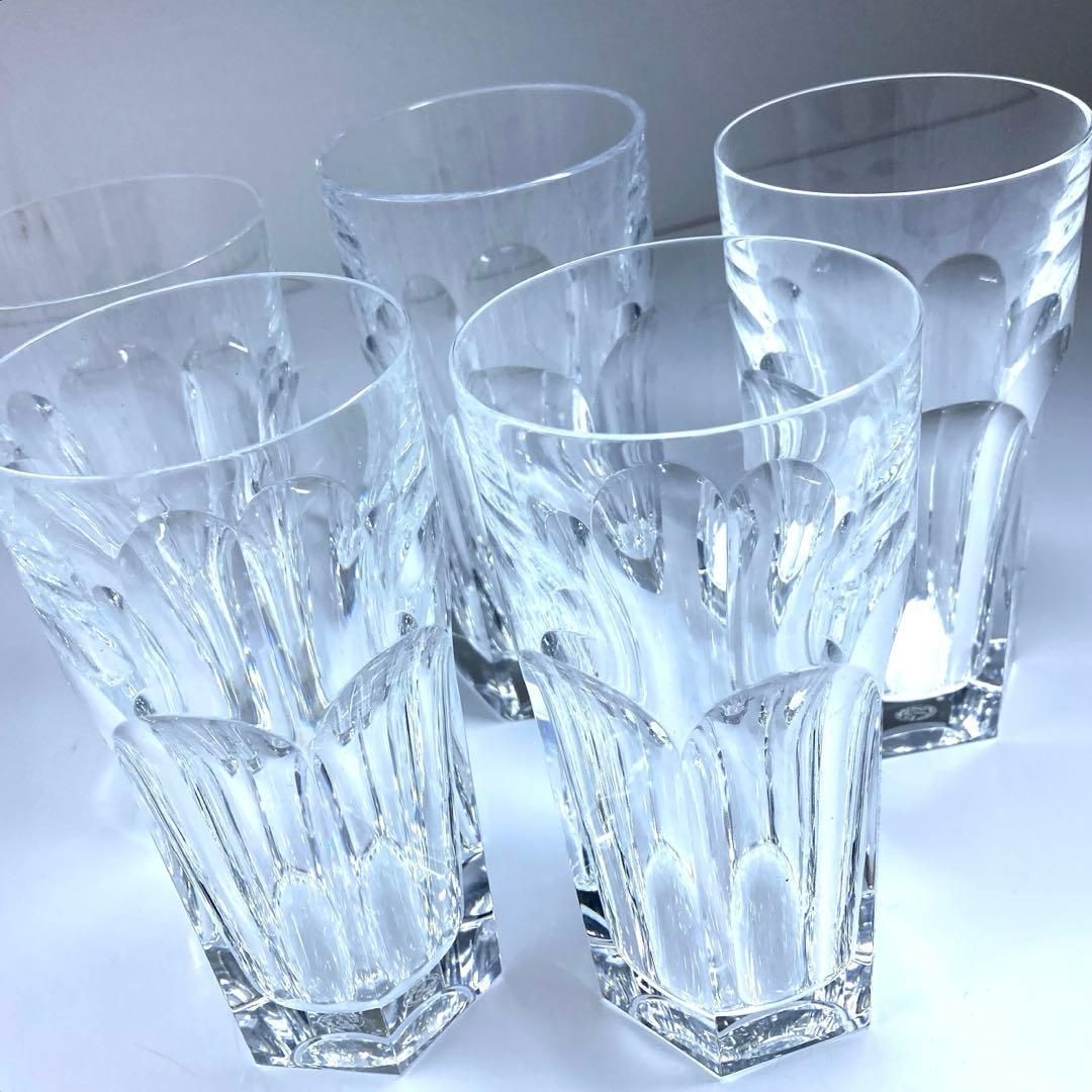☆洋3 バカラ　アルクールハイボールグラス5客　高さ14㎝ 東Y7-0227② ☆洋3 バカラ アルクールハイボールグラス5客 高さ14㎝ 東Y7-0227②