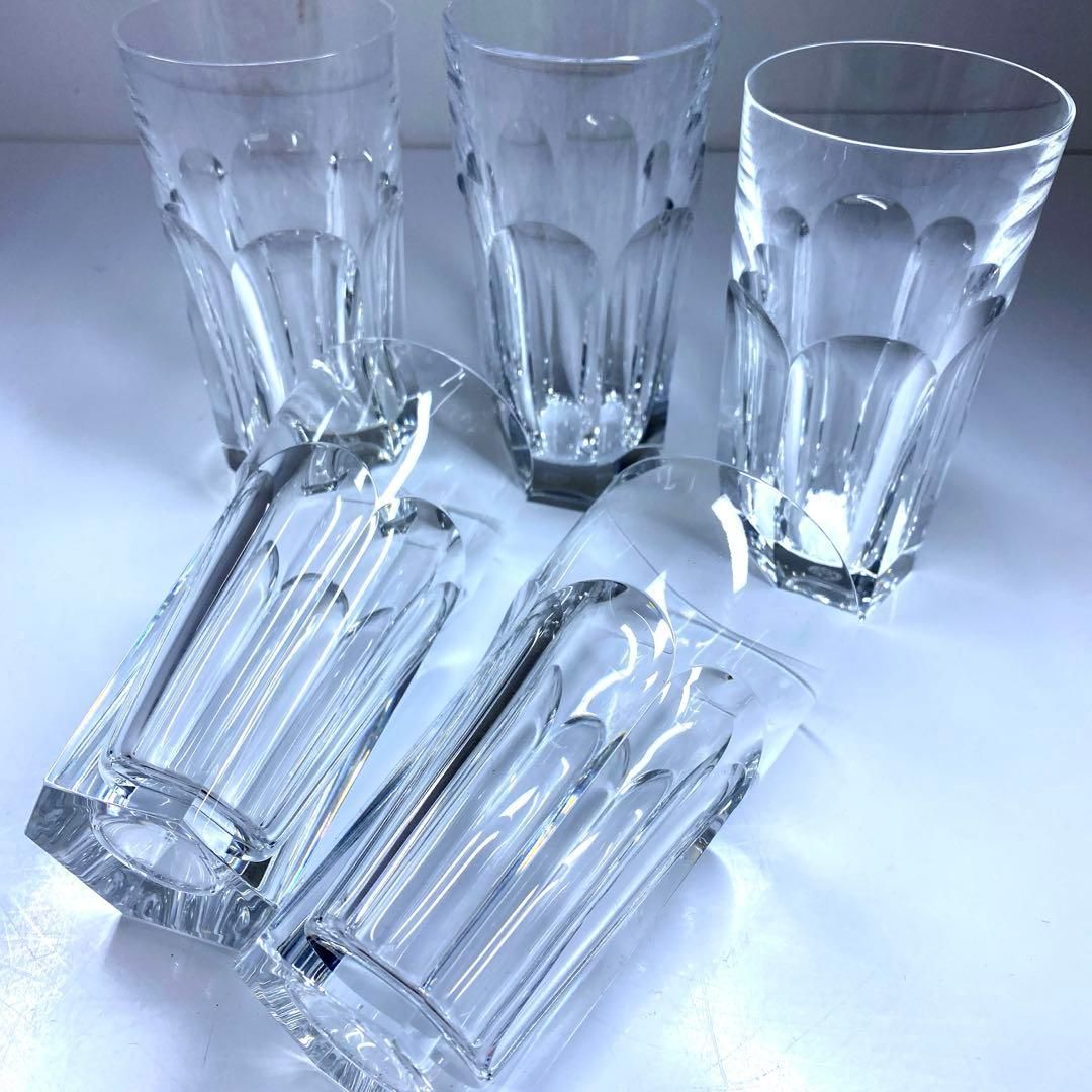 ☆洋3 バカラ アルクールハイボールグラス5客 高さ14㎝ 東Y7-0227②
