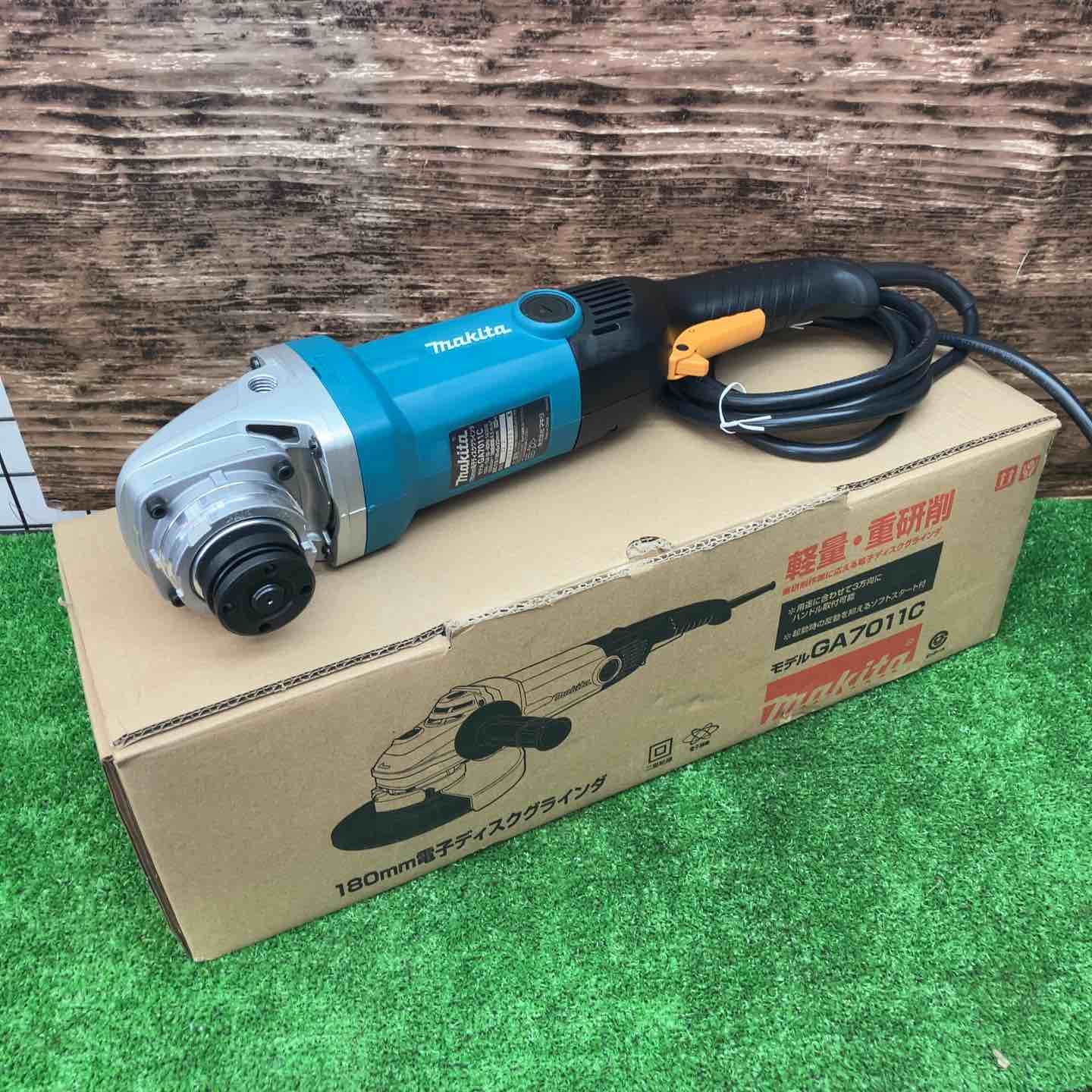 開封未使用品 makita ディスクグラインダー GA7011C マキタ ■ 573BD-2 マキタ GA7011C 180mm電子ディスクグラインダ 取説・付属品・社外品