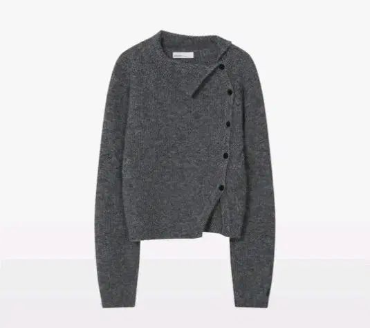 迷キーソウル サイドボタンニット side button knit グレー