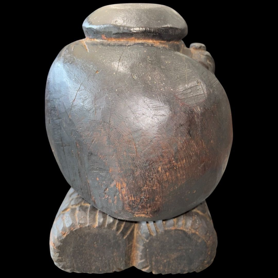 大黒天 木彫り 一刀彫 江戸時代 置物 インテリア 一点物 縁起物