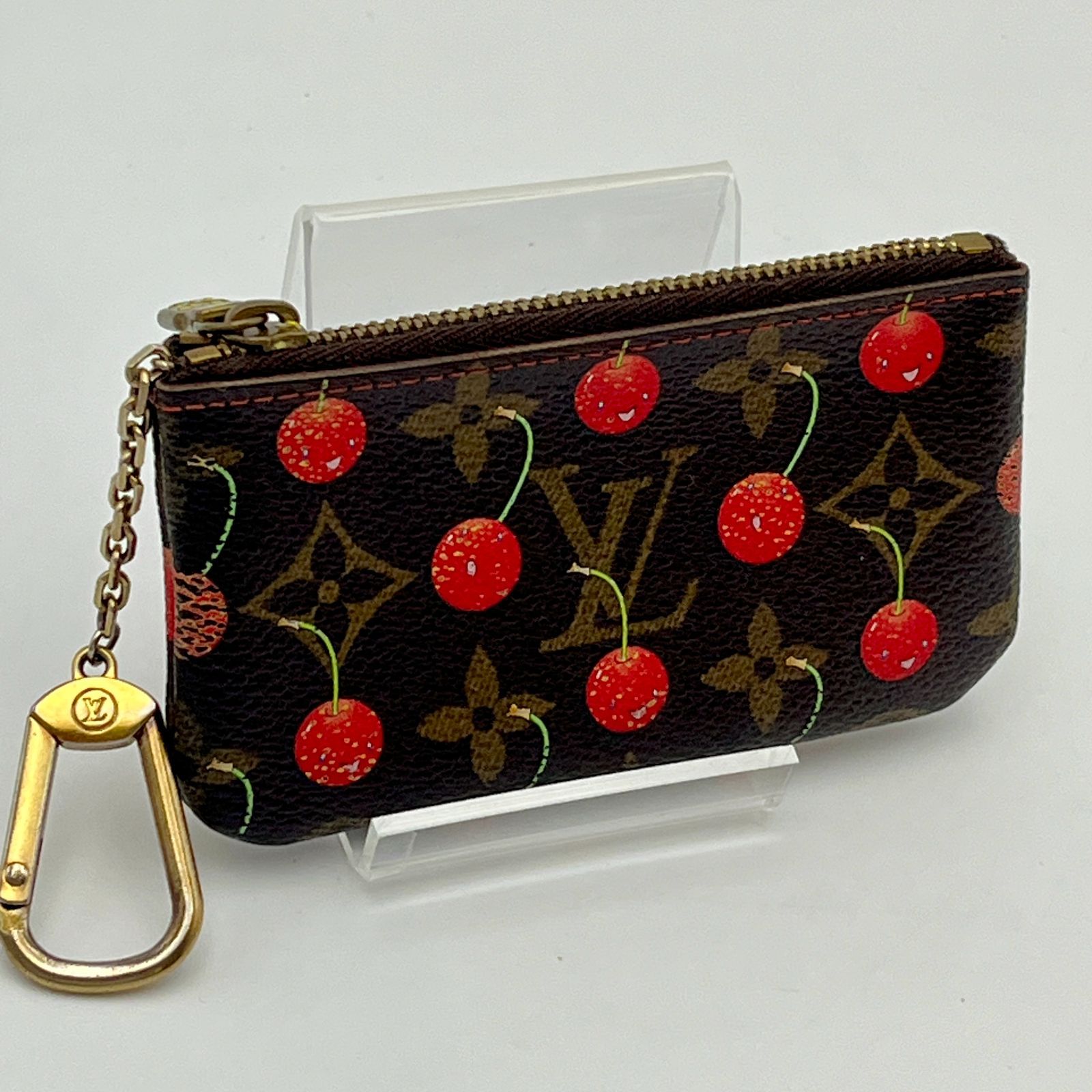 LOUIS VUITTON M95042 モノグラム チェリー ポシェットクレ コインケース