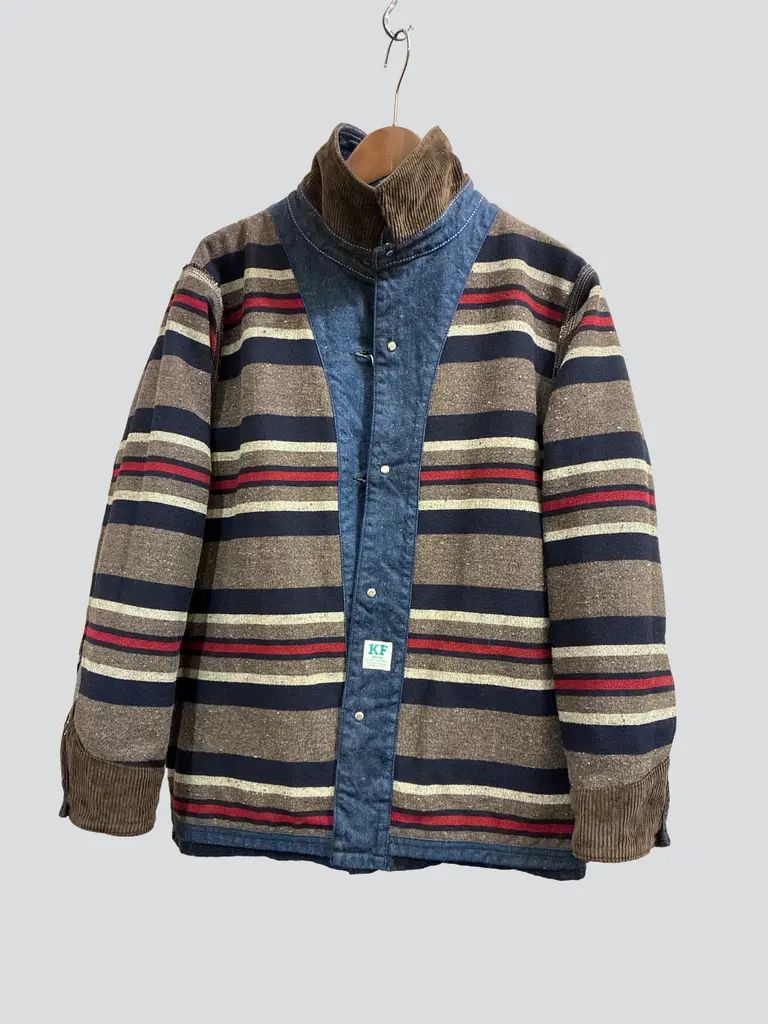 F2456デニムチョアジャケット ブランケットライナー