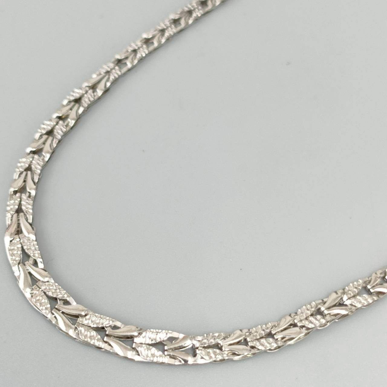 Pt1000 プラチナ デザインネックレス レディース 11.43g 42㎝ D351