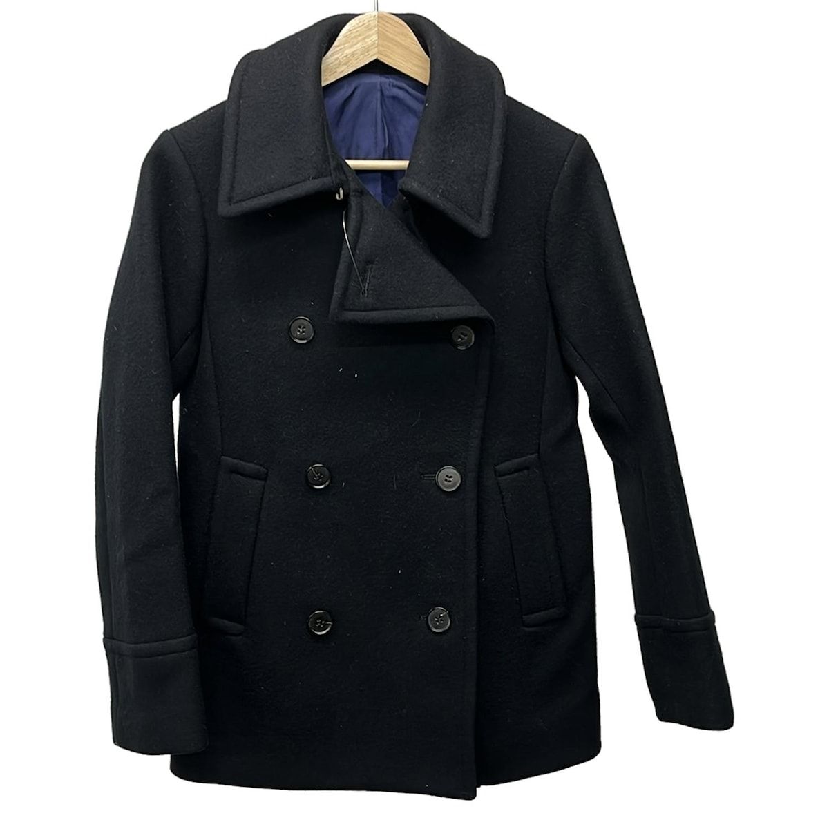 Drawer ドゥロワー Pコート サイズ38 M レディース 黒 長袖 冬