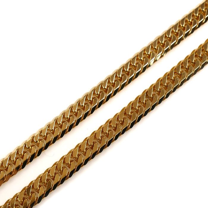 K 18 YG イエローゴールド ネックレス 喜平6面Wカット 20.2 g 50 cm メンズ