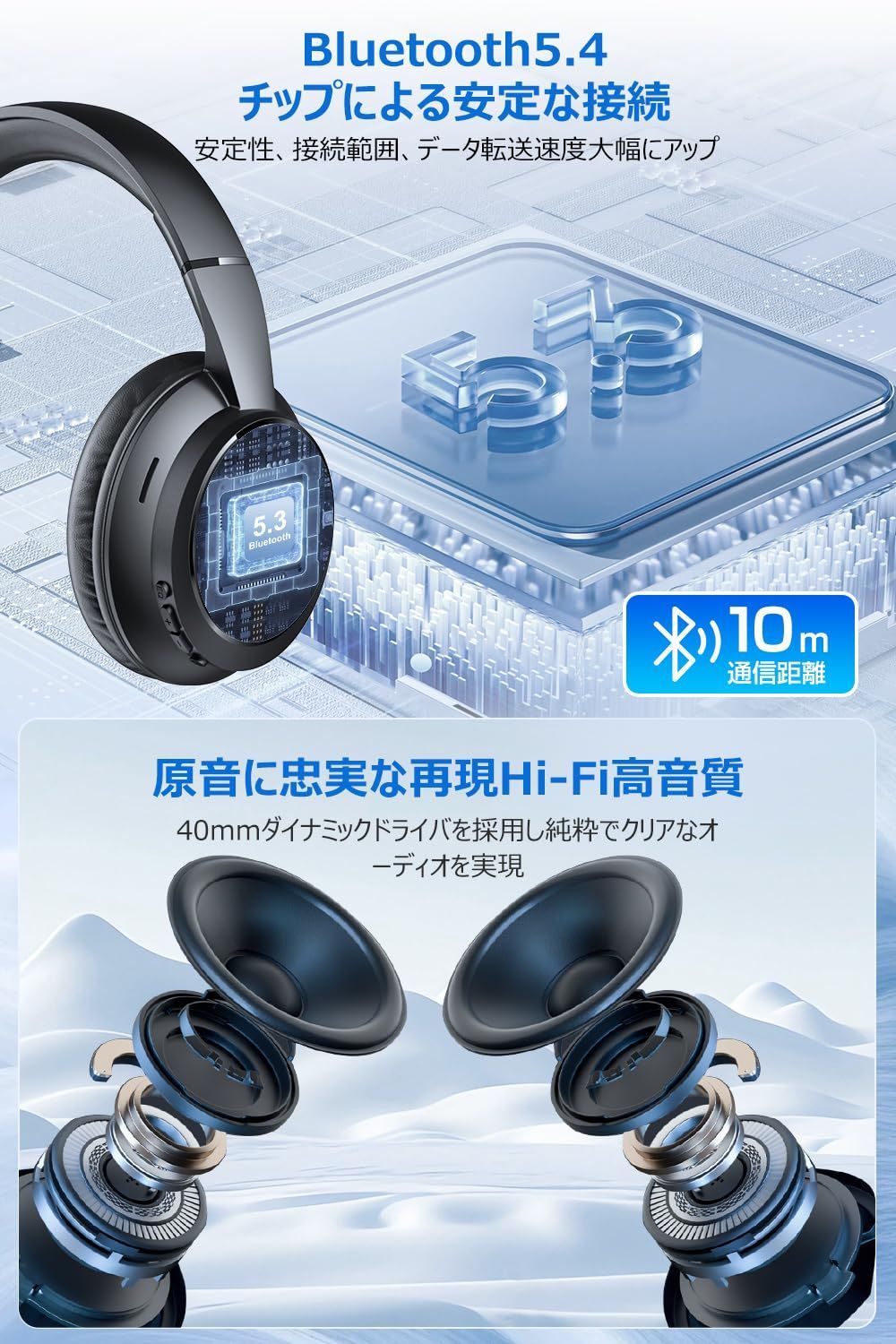 オーバーイヤーヘッドホン