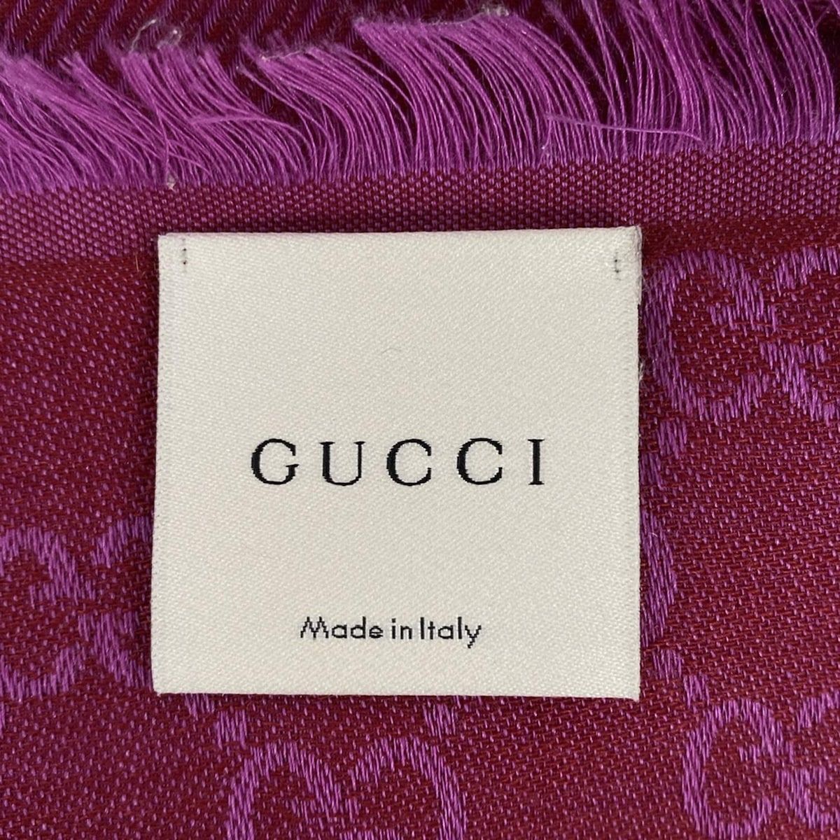 GUCCI(グッチ) ストール(ショール)美品 508027 ピンク GG柄 ウール