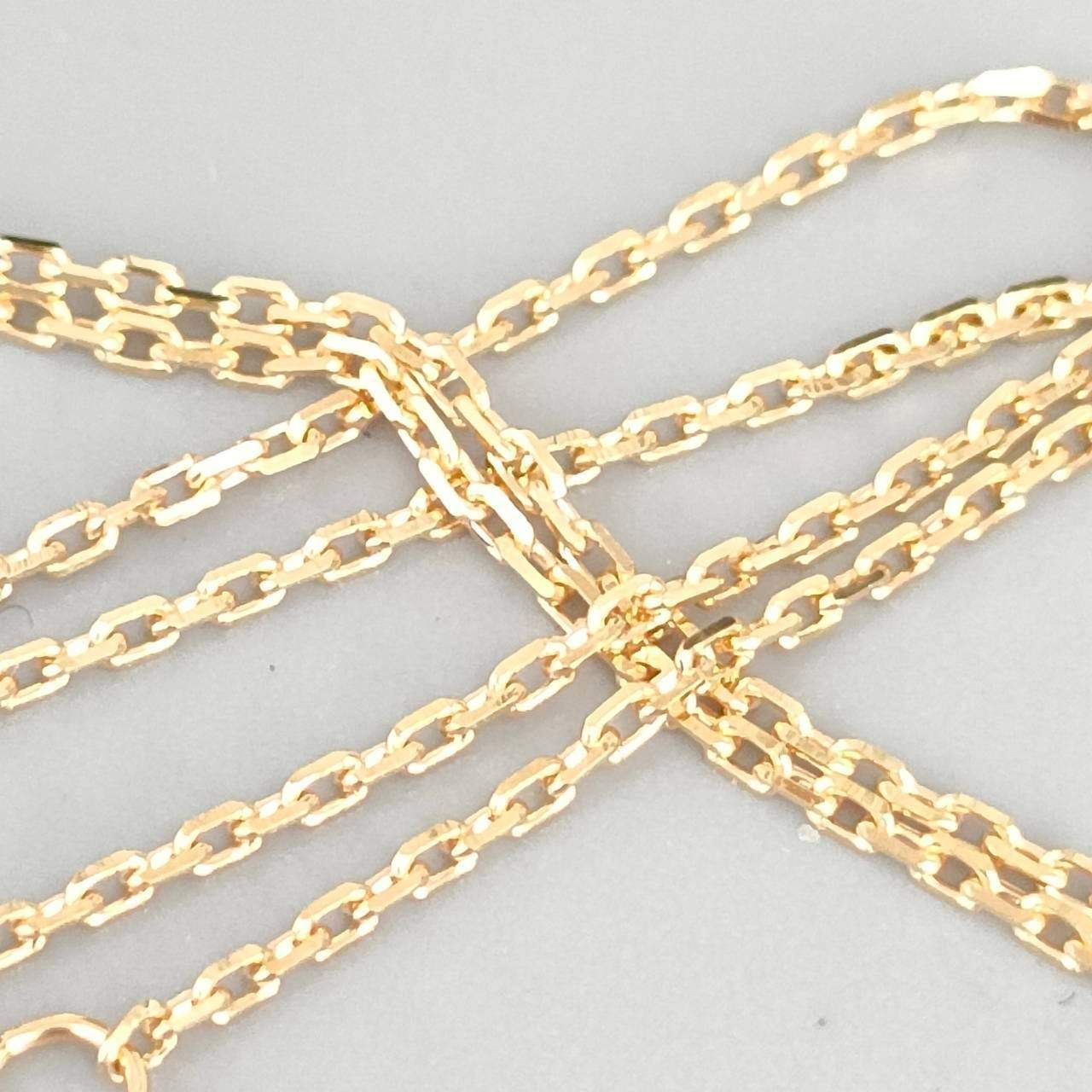 18金 K18 ジュエリーマキ カットアズキチェーン ネックレス 1.39g 40.5 18金 K18 ジュエリーマキ カットアズキチェーン ネックレス 1.39g 40.5