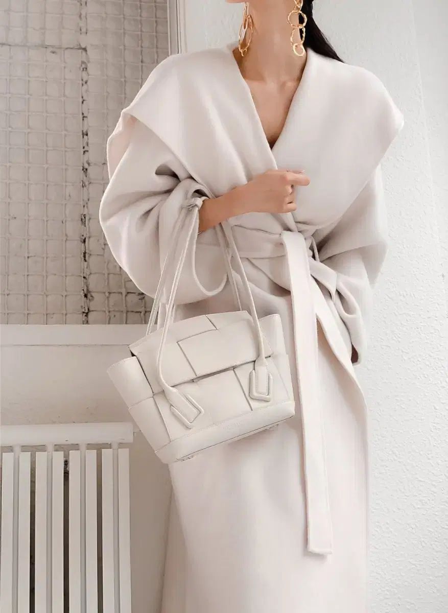 ペーパームーン ハンドメイド ショール ベルト付き ロングコート