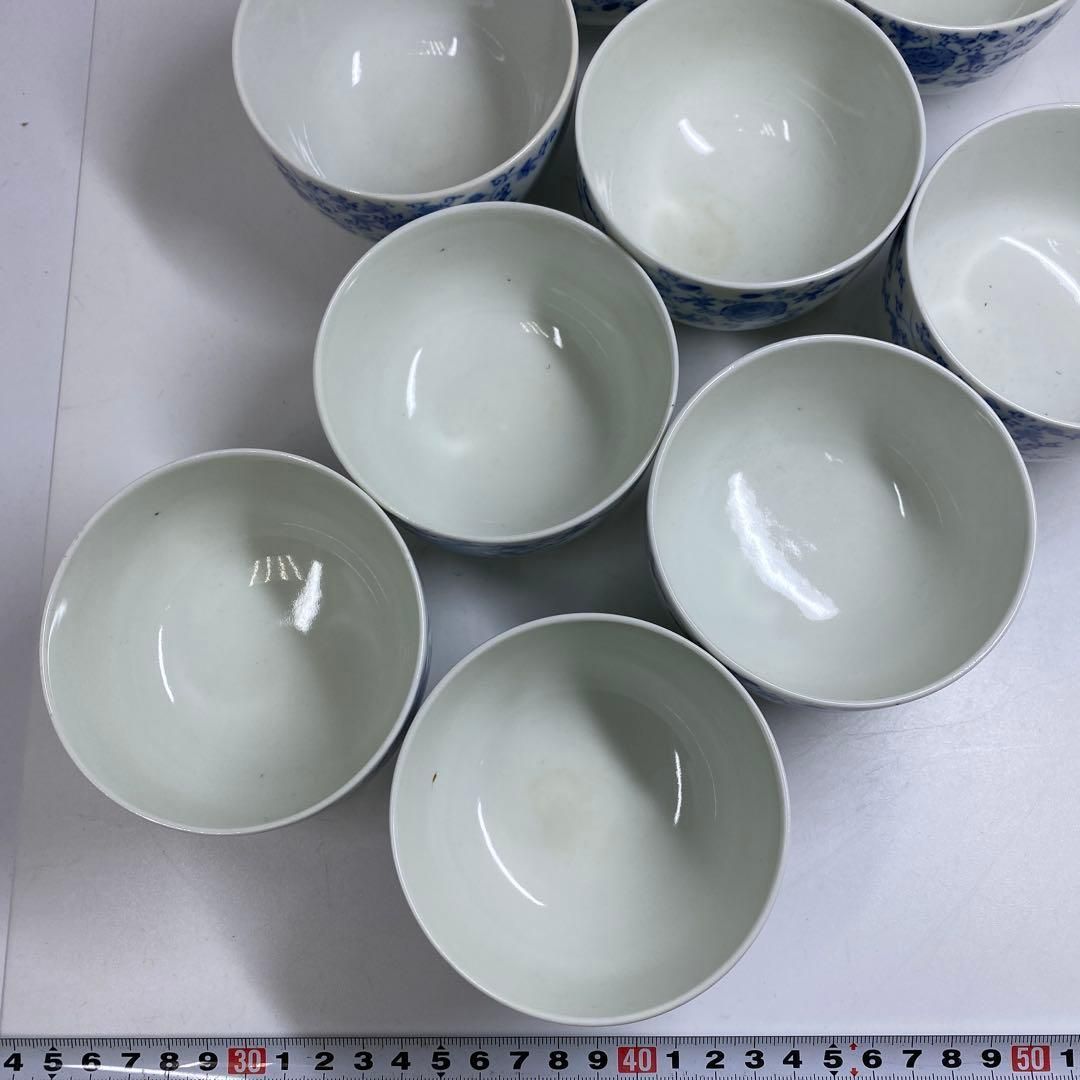 古伊万里 上手染付花唐草湯呑10客 木 口径8.5㎝ 東Y7-0228 2F WWW_OPDRERGINERDOGAN_COM