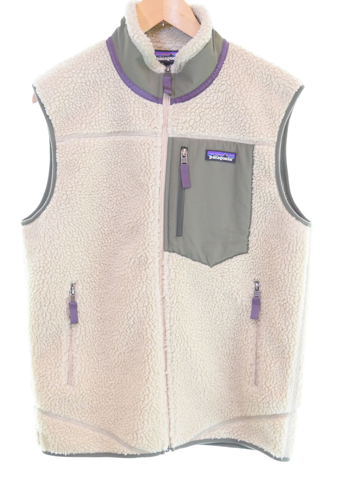 パタゴニア PATAGONIA 18AW 23048 CLASSIC RETRO-X VEST クラシック レトロX フリース ベスト 23048 ベスト ベージュ Mサイズ 103MT-3319