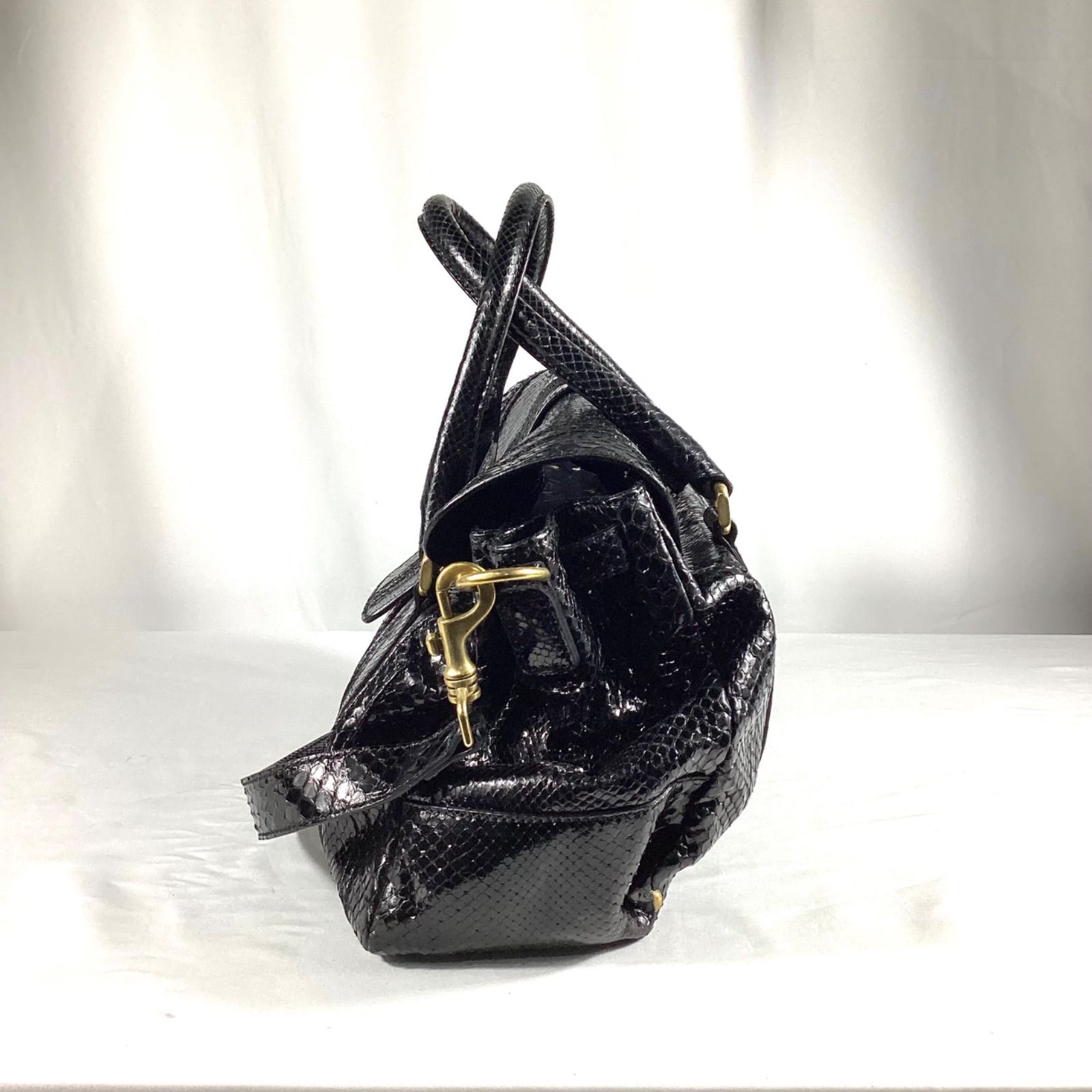 ESCADA エスカーダ ショルダーバッグ イタリア製 エキゾチックレザー 