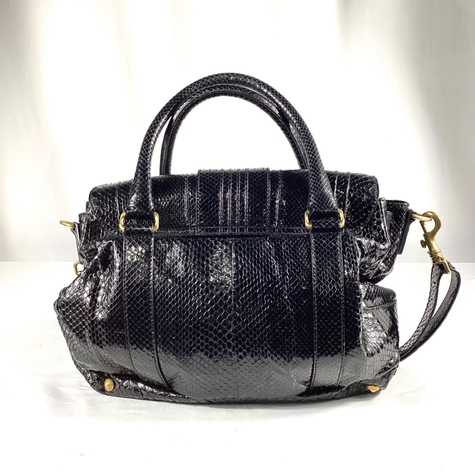 ESCADA エスカーダ ショルダーバッグ イタリア製 エキゾチックレザー