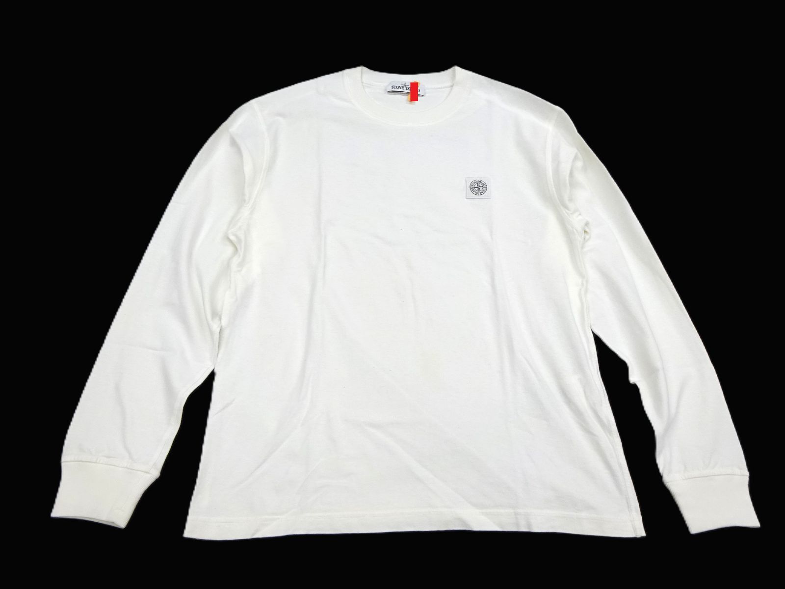 STONE ISLAND ストーンアイランド Long Sleeve T-shirt 長袖 Tシャツ ロンT ホワイト L 正規 RFID ロゴ 751521842