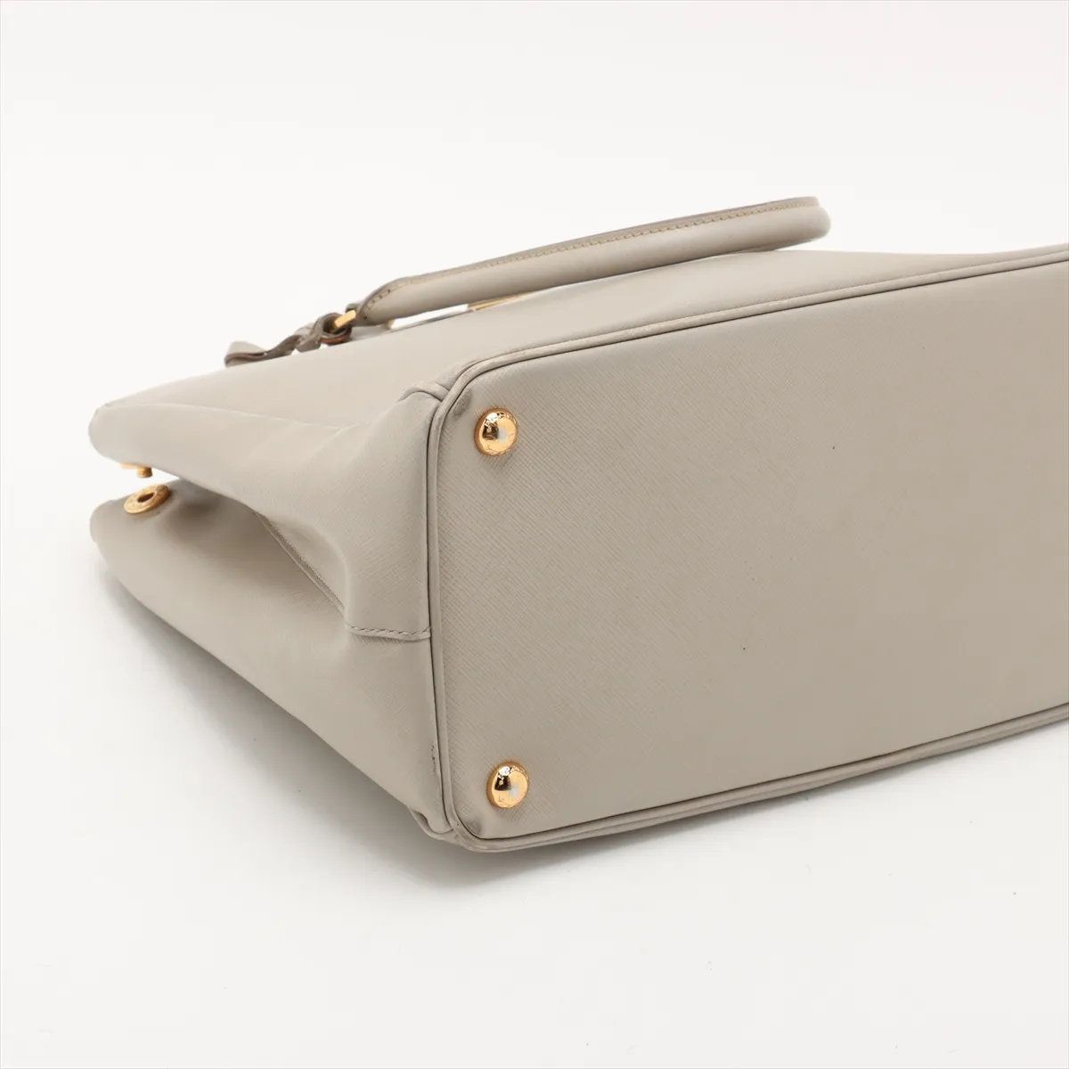 美品 プラダ 三角ロゴ サフィアーノ レザー ガレリア トート バッグ