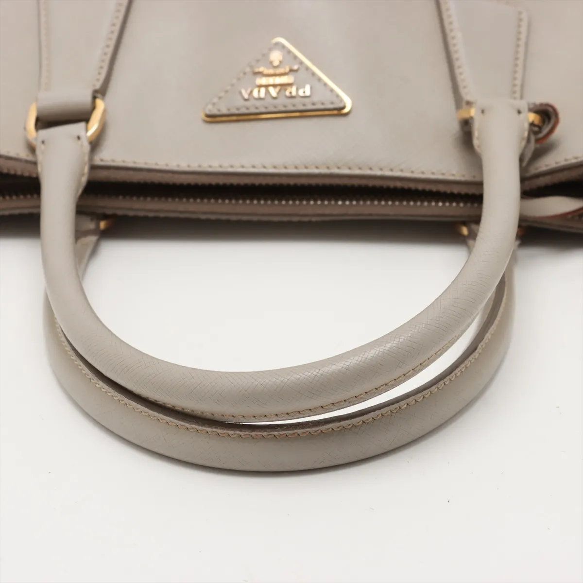 美品 プラダ 三角ロゴ サフィアーノ レザー ガレリア トート バッグ