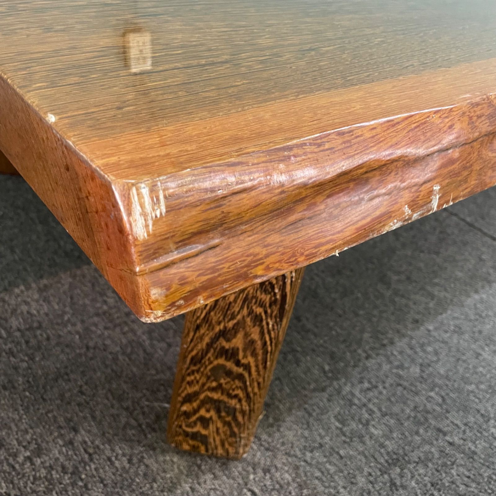 ♭ 鉄刀木 タガヤサン 一枚板 44kg 座卓 ローテーブル 天然木 - メルカリ