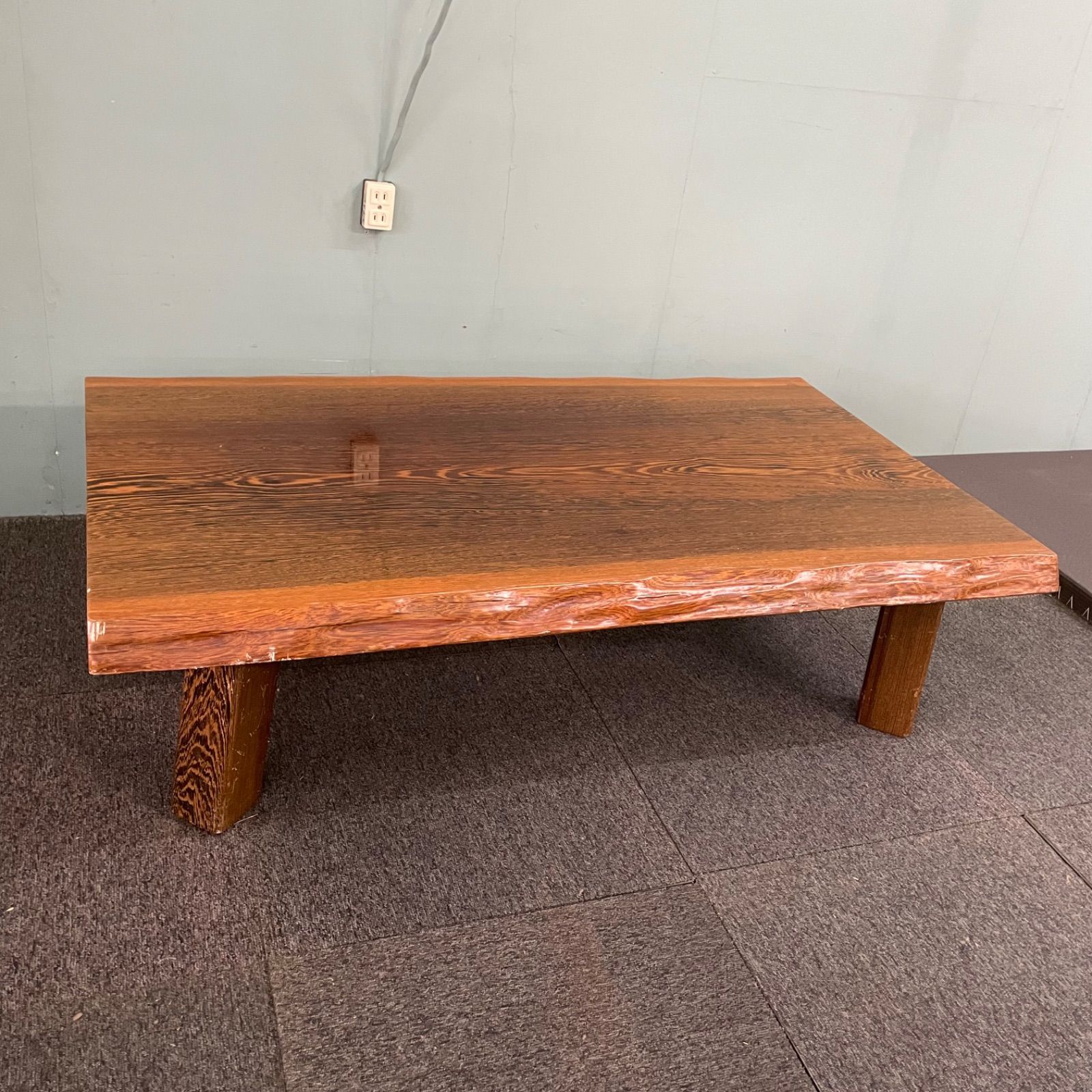 ♭ 鉄刀木 タガヤサン 一枚板 44kg 座卓 ローテーブル 天然木 - メルカリ