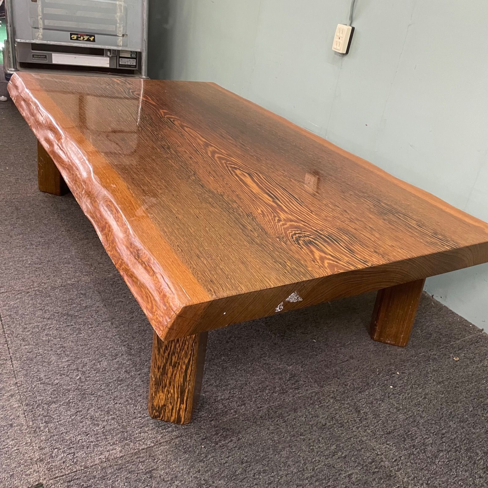 ♭ 鉄刀木 タガヤサン 一枚板 44kg 座卓 ローテーブル 天然木 - メルカリ