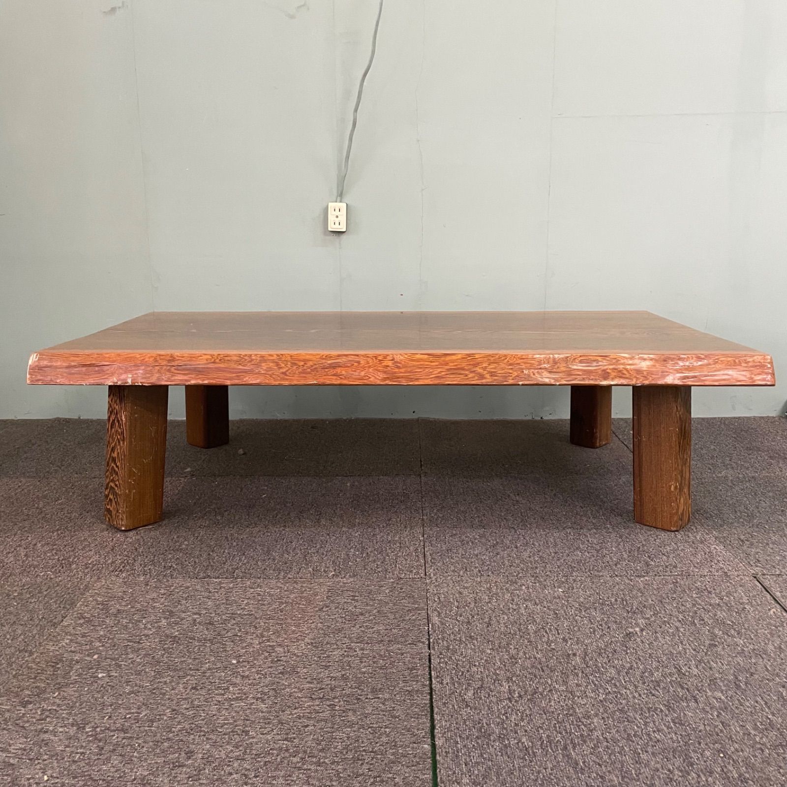 ♭ 鉄刀木 タガヤサン 一枚板 44kg 座卓 ローテーブル 天然木 - メルカリ