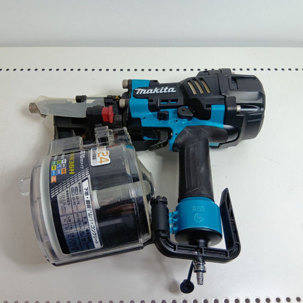 MAKITA マキタ エア釘打ち AN936HM ブルー S ケース付 高圧 90mm 2655