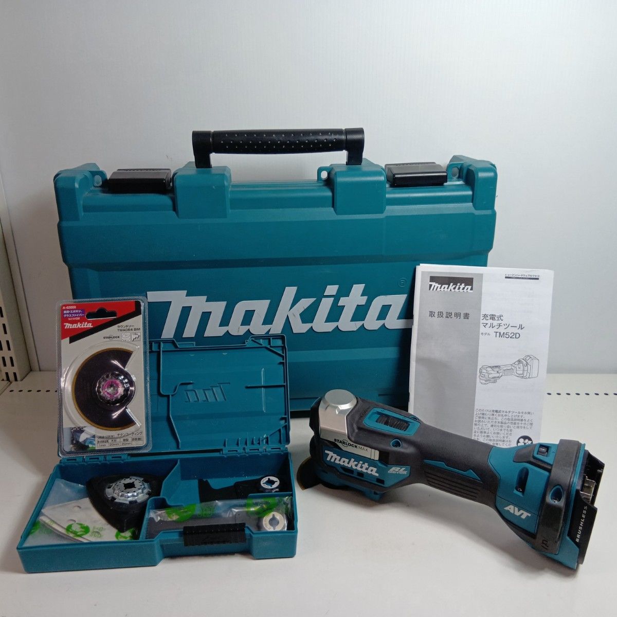 MAKITA マキタ マルチツール TM52D ブルー 程度B ケース付 コードレス式 18v 0403985 キズ ヨゴレ有